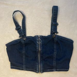 Urban Outfitters denim crop top